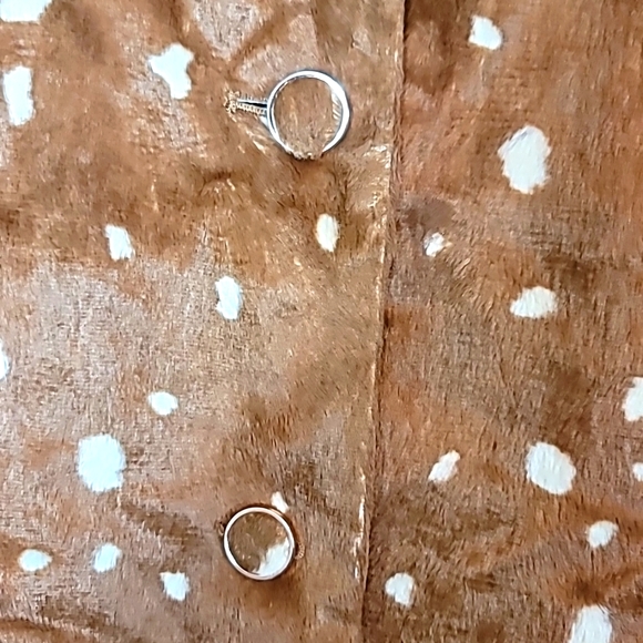 Maison Jules Faux Fur XL Brown/ Cream  Fully Lined - Picture 7 of 8